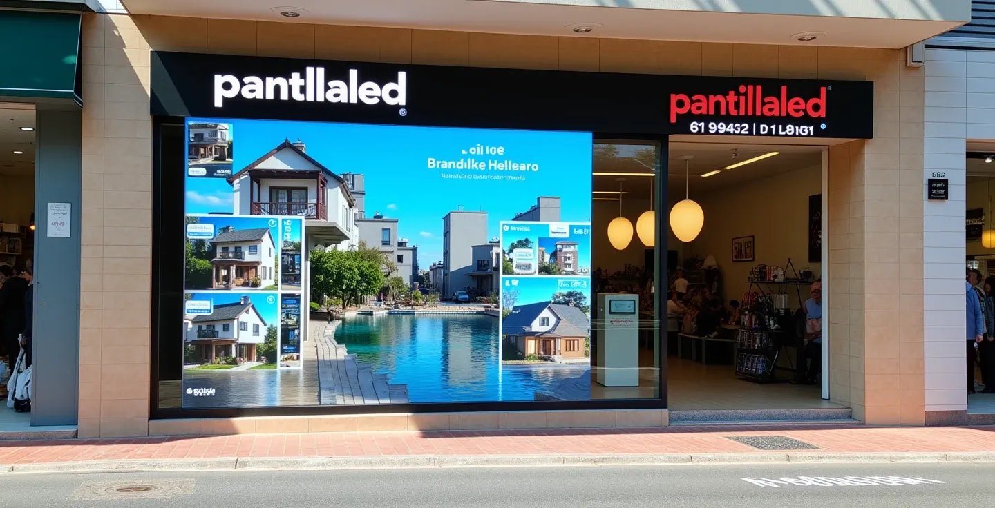 Pantallas led para inmobiliarias