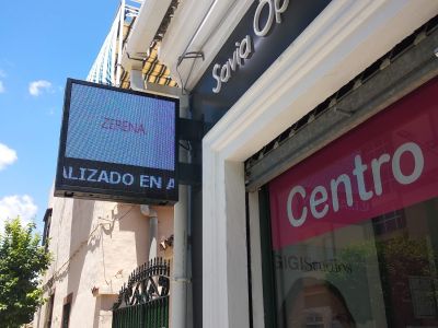 banderola led óptica
