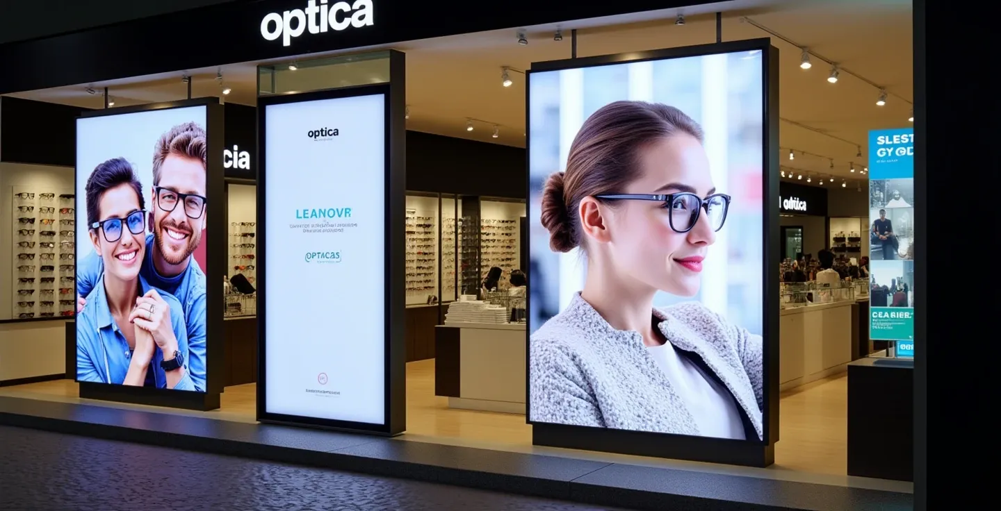 Pantallas led para opticas