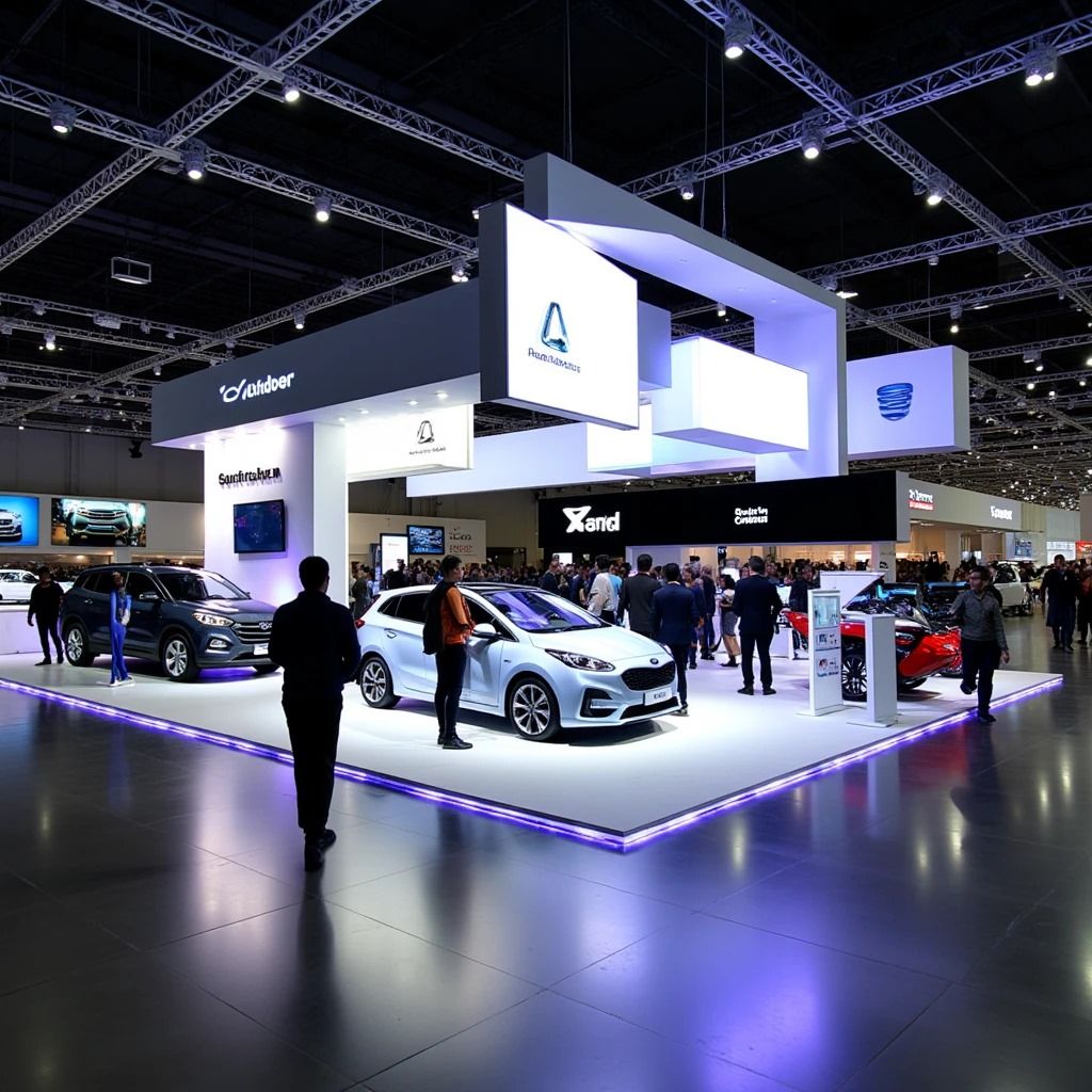 Pantalla led publicitaria para concesionario
