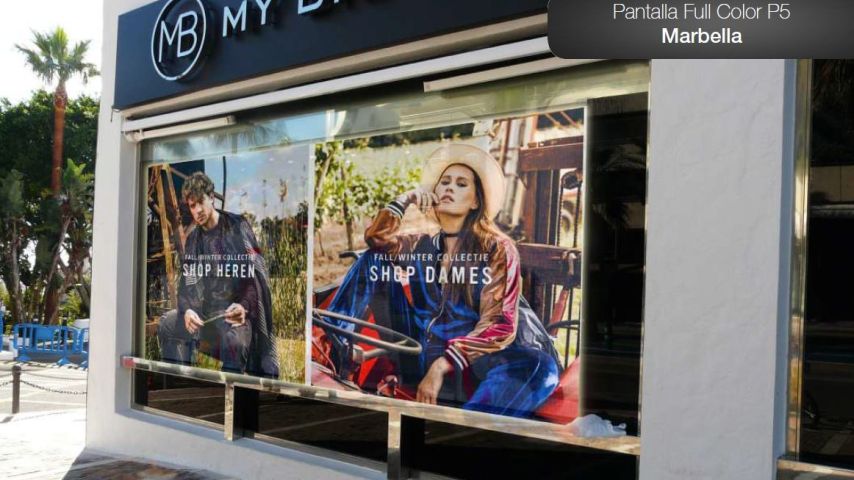 Pantalla Led para escaparate - My Brand Marbella