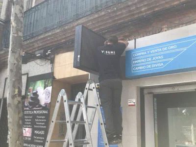Pantalla Led para inmobiliaria – Fincas Rayán (Manzanares el Real)
