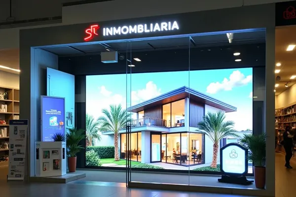 Pantalla led publicitaria para inmobiliarias