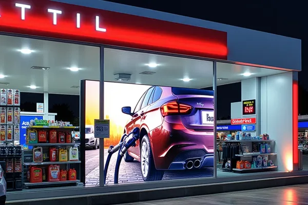 Pantalla led para gasolineras